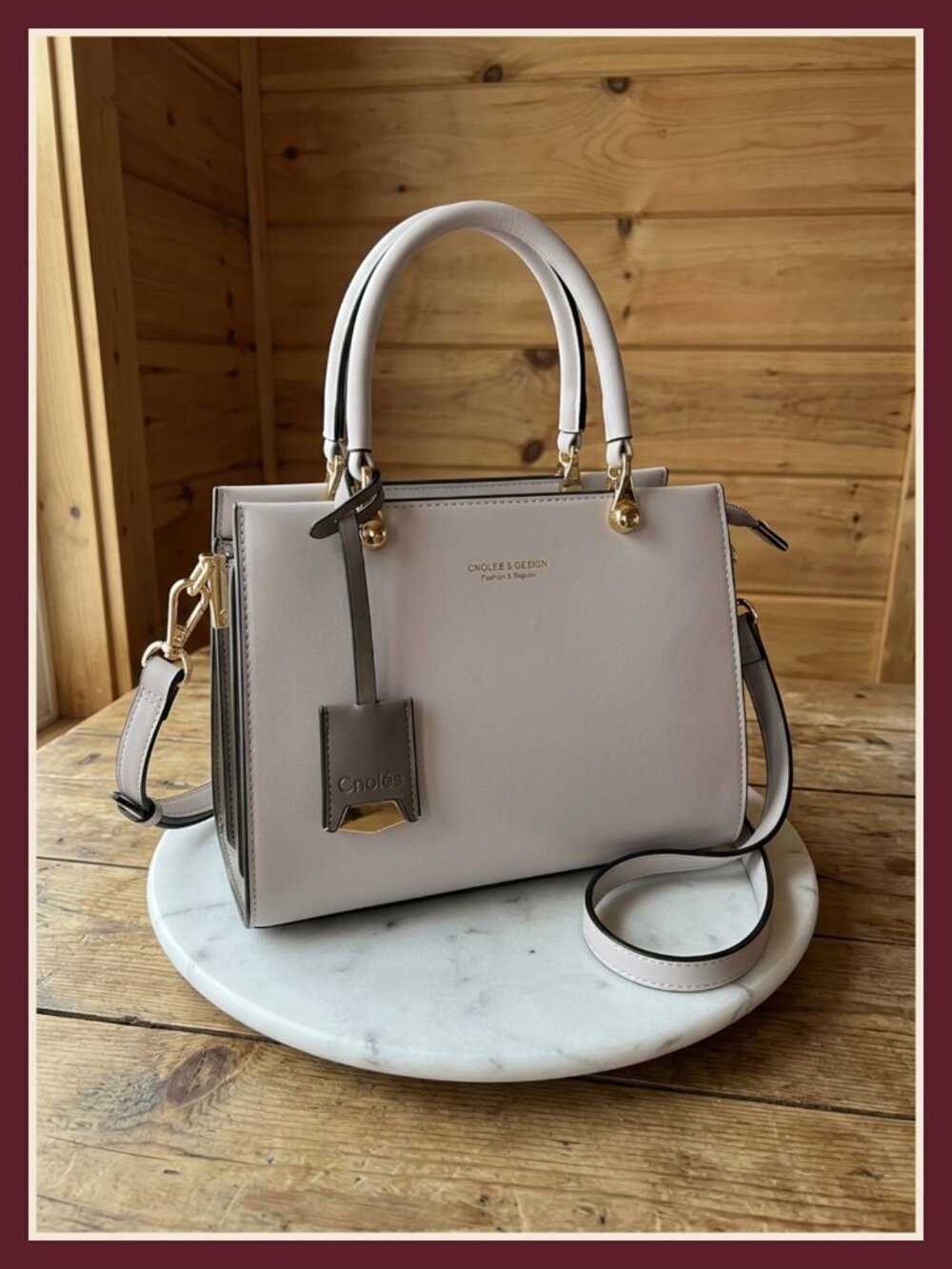 Women's Leather Satchel Tote Shoulder Bag Adjustable Strap Zipper